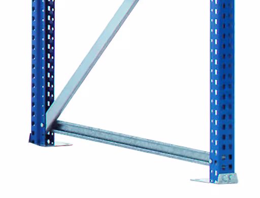 Andere Ansicht des Artikels W 100-Ständerrahmen, unmontiert, 2000x800 mm, blau/verzinkt aus der Kategorie Weitspannregale