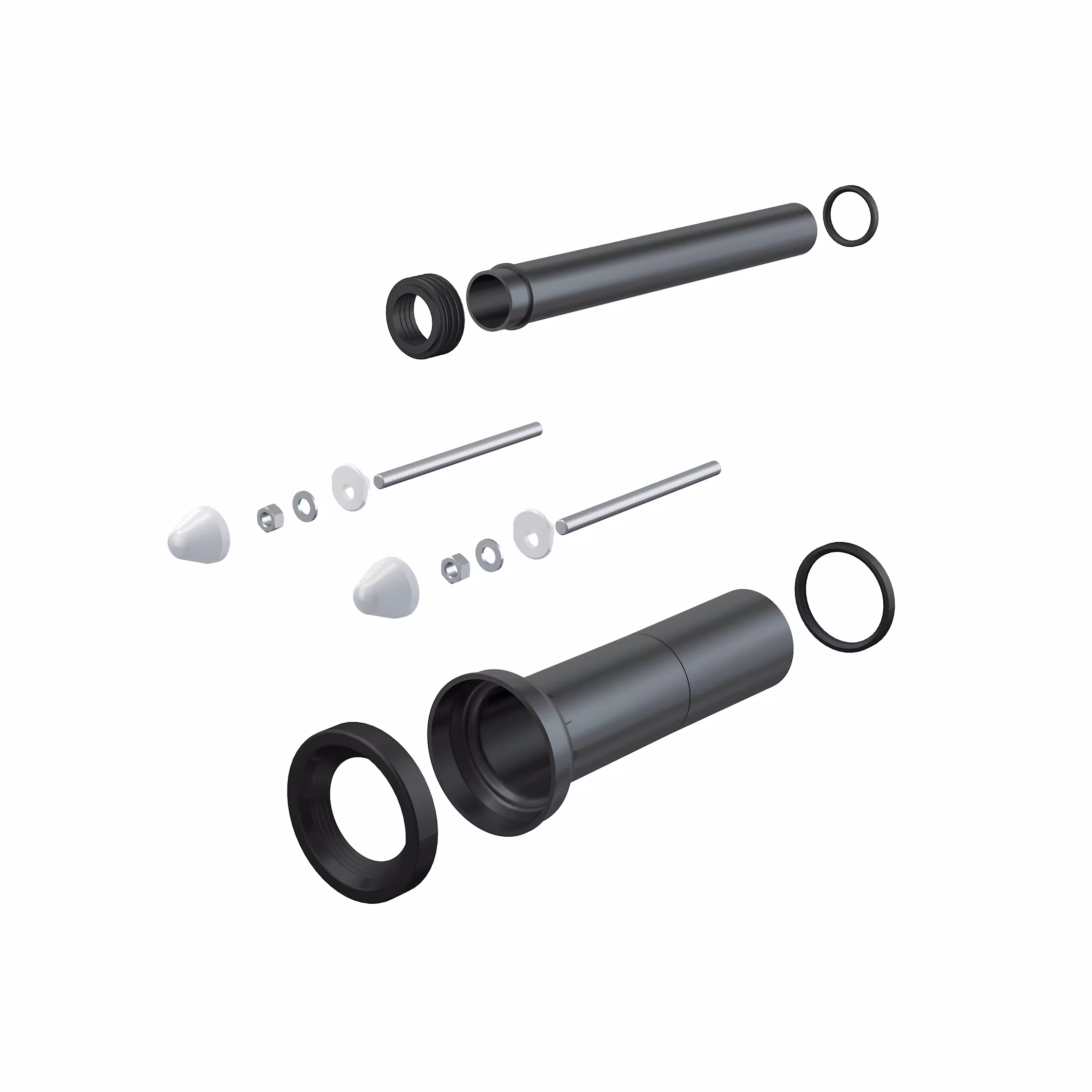 Wand-WC Anschlusssatz Typ Ausführung: lang aus der Kategorie WC Anschluss mit der Artikelnr. M9000