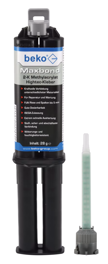 Maxbond 2-K Hightec-Kleber 28 g, inkl. 3 Zwangsmischer, im Blisterkarton von Beko Maxbond 2-K Hightec-Kleber 28 g, inkl. 3 Zwangsmischer, im Blisterkarton aus der Kategorie Montagekleber mit der Artikelnr. 270 628