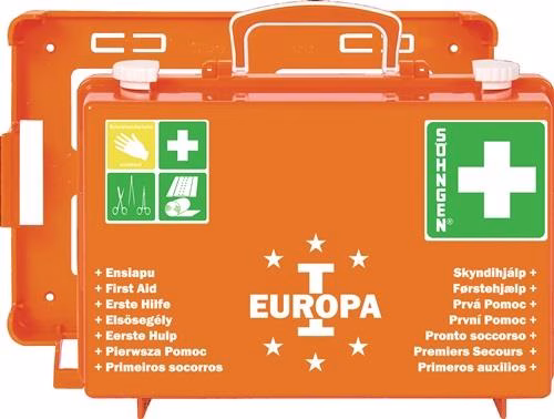 Erste Hilfe Koffer EUROPA I B310xH210xT130 circa mm orange SÖHNGEN aus der Kategorie Söhngen mit der Teilenummer 4000386055