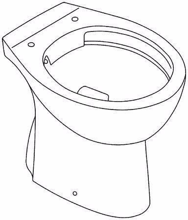GROHE Stand-Tiefspül-WC Bau Keramik 39431 spülrandlos Abgang senkrecht alpinweiß