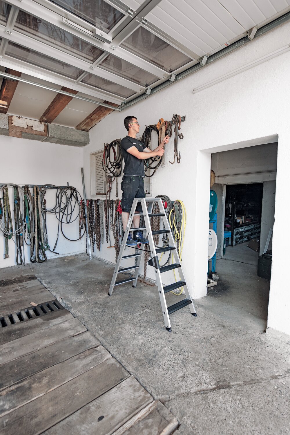 Milieubild 3815996 Munk Stufen-Stehleiter beidseitig begehbar mit clip-step relax 2x12 Stufen