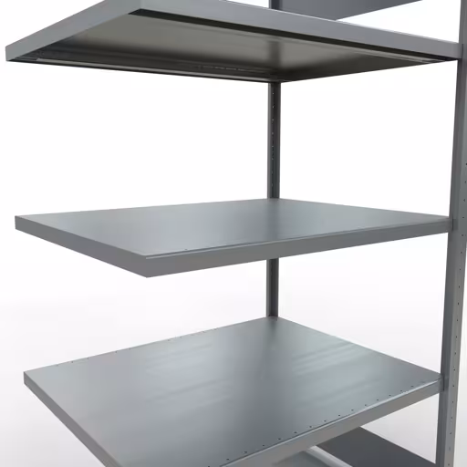 Abbildung Nr 11 des Artikels Anbauregal, Fachbodenregal Stecksystem MULTIplus250, 2000 x 1000 x 800 mm (HxBxT), 5 Fachböden, Längenriegel, verzinkt aus der Produktgruppe Stecksystem von der Marke Schulte Lagertechnik