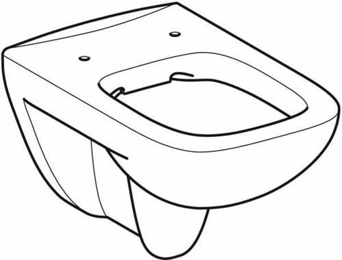 Technische Zeichnung 4075138 Geberit Renova Plan Wand-WC Tiefspüler Rimfree, weiß