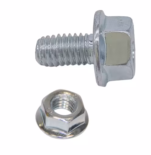 Andere Ansicht des Artikels M6x12 Sechskantschraube Bundmutter mit Sperrverzahnung, VE 50 Andere Ansicht des Artikels M6x12 Sechskantschraube Bundmutter mit Sperrverzahnung, VE 50 aus der Kategorie Schraubsystem