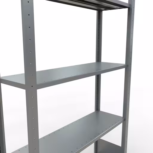 Abbildung Nr 13 des Artikels Grundregal, Fachbodenregal Stecksystem MULTIplus85, 2000 x 1000 x 300 mm (HxBxT), 5 Fachböden, Längenriegel, verzinkt aus der Produktgruppe Stecksystem von der Marke Schulte Lagertechnik