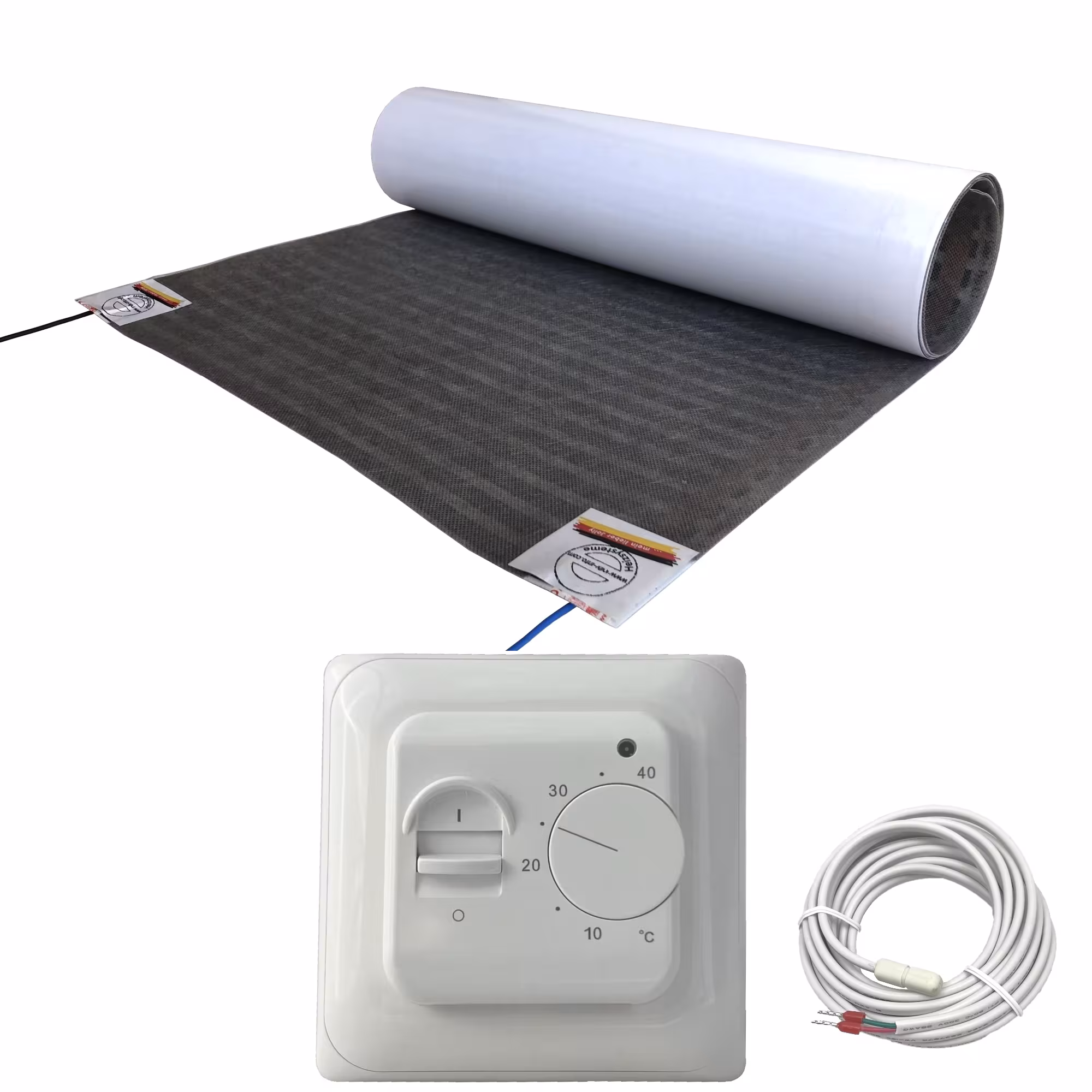HoWaTech Lux Elektrische Fußbodenheizung | Set mit Heizfolie und Regler Standard aus der Kategorie Elektrische Fußbodenheizung