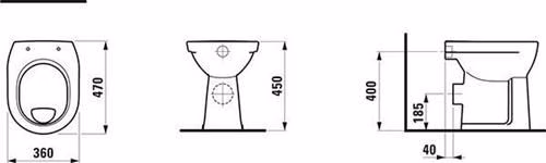 Laufen Stand-WC LAUFEN PRO flach 6 Liter weiß von der Marke Laufen Laufen Stand-WC LAUFEN PRO flach 6 Liter weiß aus der Kategorie Stand-WC mit der Teilenummer 6000647991
