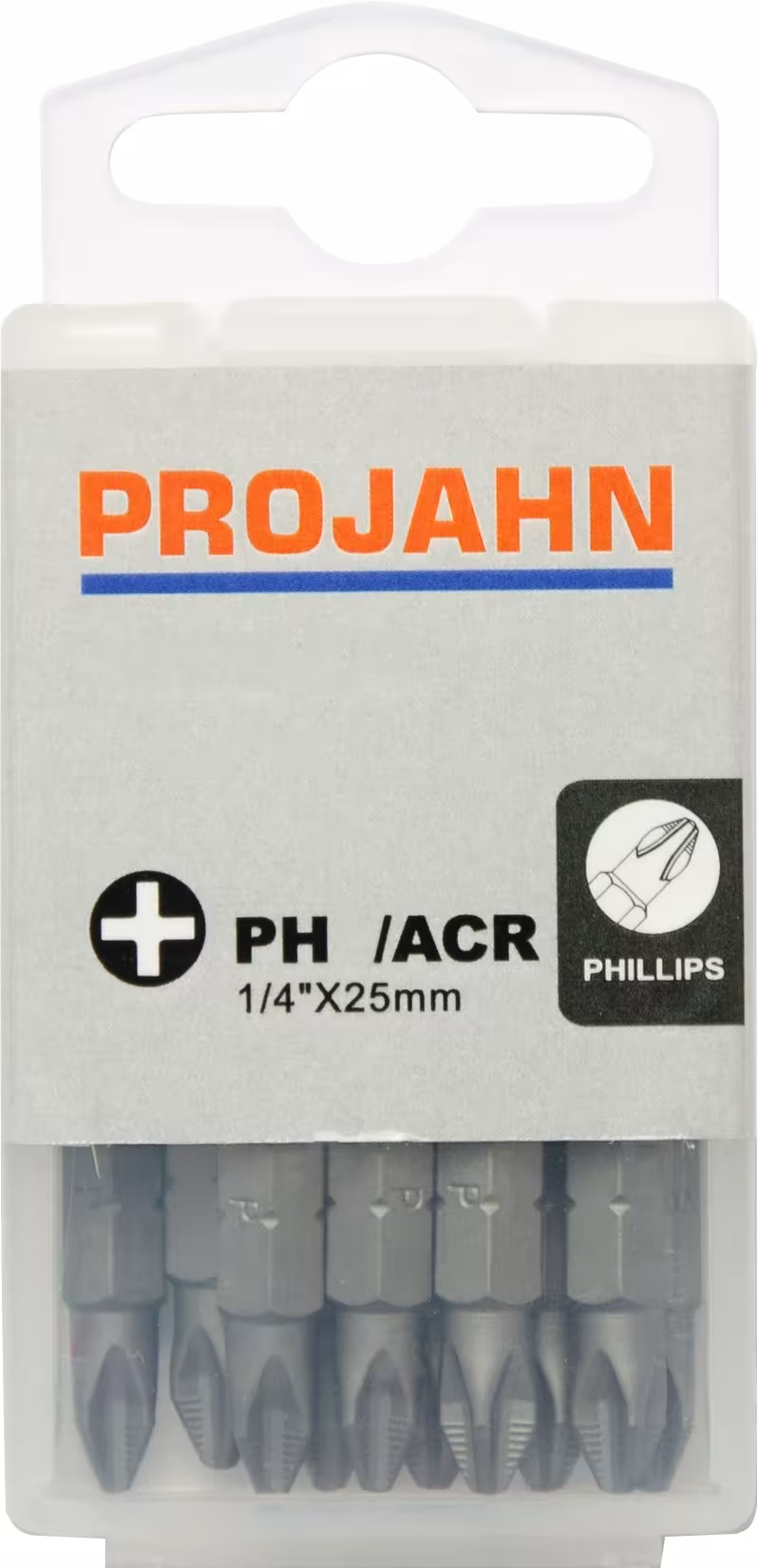 1/4" ACR Bit L25 mm Phillips Nr 2 10er Pack von der Marke PROJAHN aus der Kategorie Maschinenzubehör