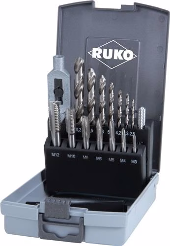 Gewindebohrersatz Form B circa 4-5 Gänge mit Schälanschnitt metrisch HSS RUKO von der Marke Ruko Gewindebohrersatz Form B circa 4-5 Gänge mit Schälanschnitt metrisch HSS RUKO aus der Kategorie Gewindebohrer mit der Teilenummer 8000421314