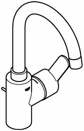 GROHE Einhand-Waschtischbatterie Eurostyle C 23043_3 L-Size chrom