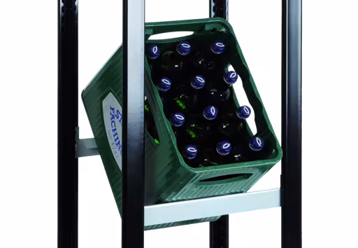 Zusatzbild des Artikels Zusatzebene für Getränkekistenregal, 400 x 300, silber aus Getränkelagerung