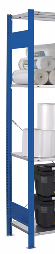 MULTIplus T-Profil-Rahmen 2000x400 mm, RAL 5010 enzianblau, 2 Tiefenriegel, unmontiert von der Marke Schulte Lagertechnik aus der Produktreihe Büroregale
