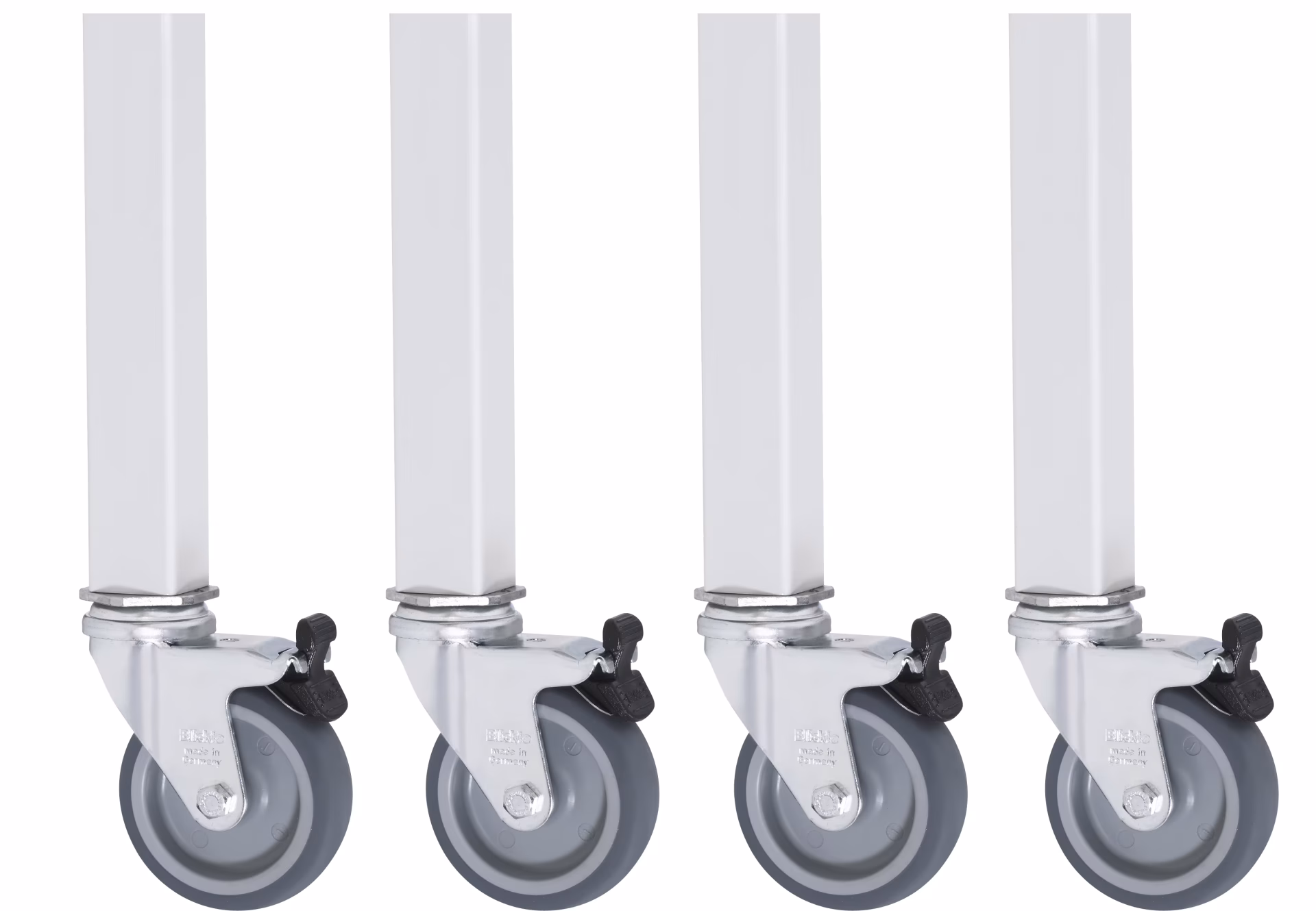 Rollensatz Arbeitstisch Jerry, 4 Lenkrollen mit Feststeller von Rau Rollensatz Arbeitstisch Jerry aus der Kategorie Arbeitsplatzeinrichtung mit der Artikelnr. 09-RS75EP-4LF