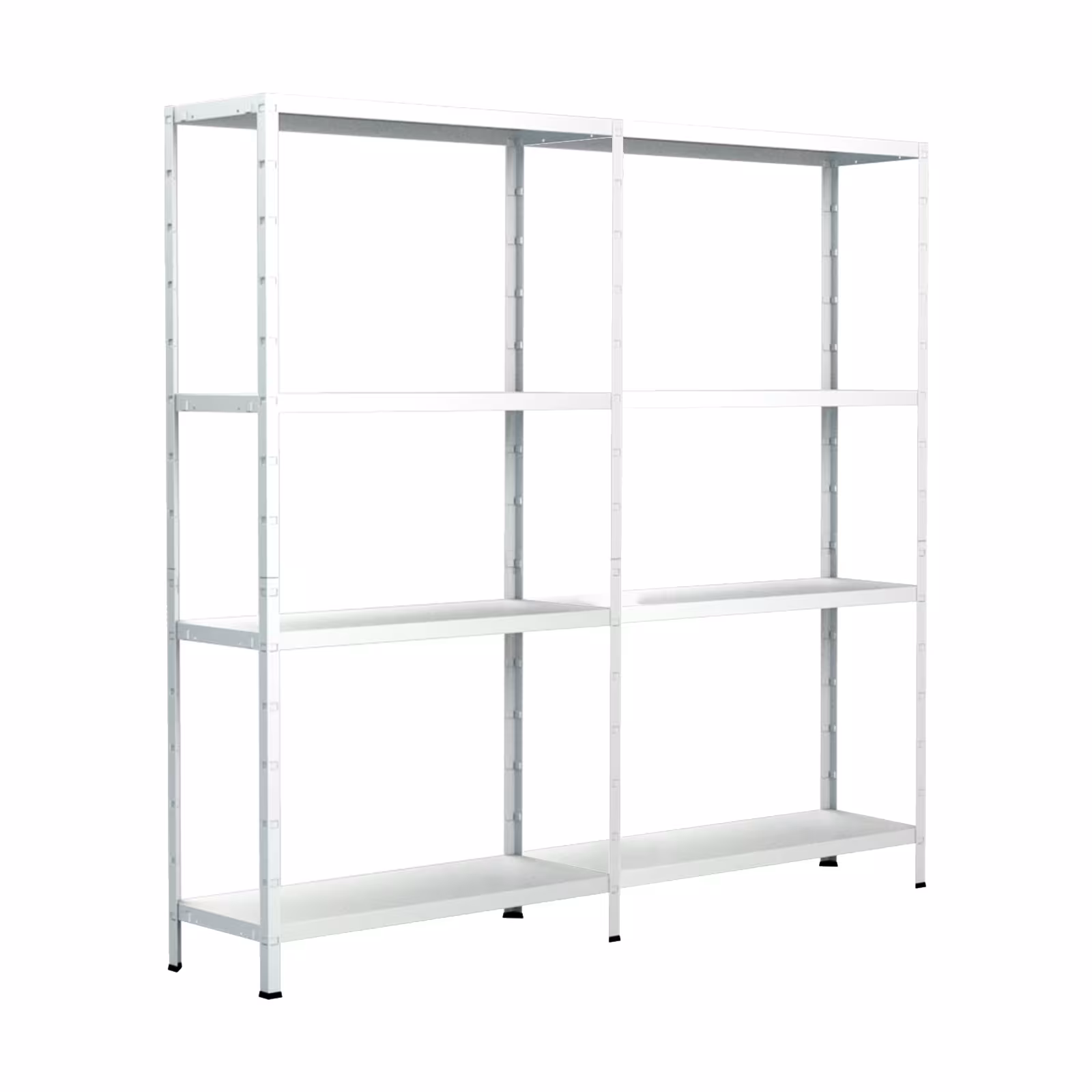 SCHULTE Regalwelt Grund-/ & Anbauregal, 8 Böden, 100x160x40 cm (HxBxT), weiß aus der Kategorie Grundregal mit der Artikelnummer R7112-08-04