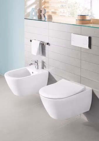 Detailbild 4063939 VILLEROY & BOCH Tiefspül-WC spülrandlos Subway 2.0 5614R0 370x560mm Oval Weiß Alpin