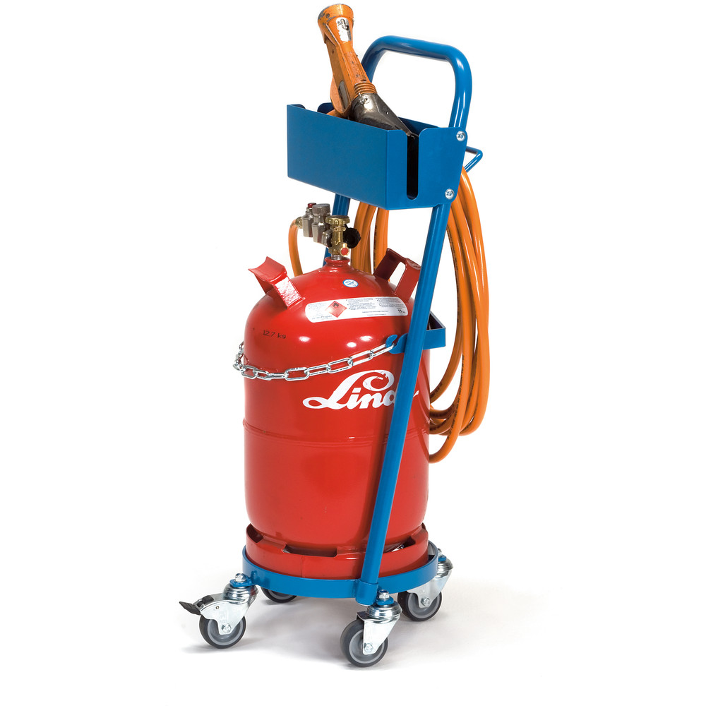 Stahlflaschenroller 51300T-S Mit Schlauch- und Schrumpfpistolenhalter