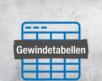 Die qpool24 Gewindetabelle - für konische & zylindrische Rohrweiten Die qpool24 Gewindetabelle - für konische & zylindrische Rohrweiten