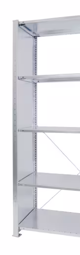 Weitere Ansicht des Artikels MULTIplus T-Profil-Vollblechrahmen 2300x400 mm, verzinkt, vormontiert aus der Kategorie Büroregale