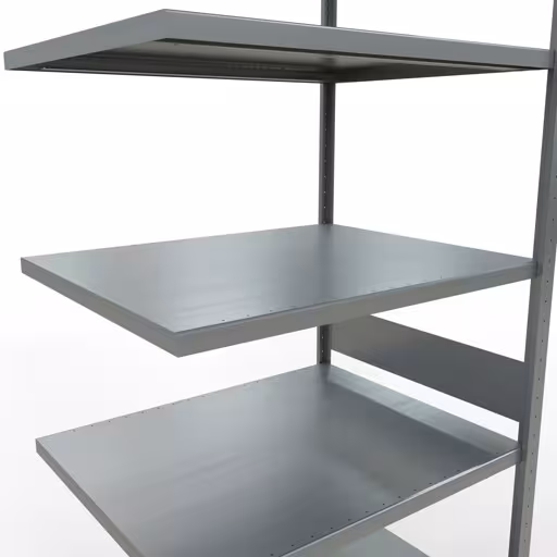 Abbildung Nr 14 des Artikels Anbauregal, Fachbodenregal Stecksystem MULTIplus330, 3000 x 1000 x 800 mm (HxBxT), 7 Fachböden, Längenriegel, verzinkt aus der Produktgruppe Stecksystem von der Marke Schulte Lagertechnik