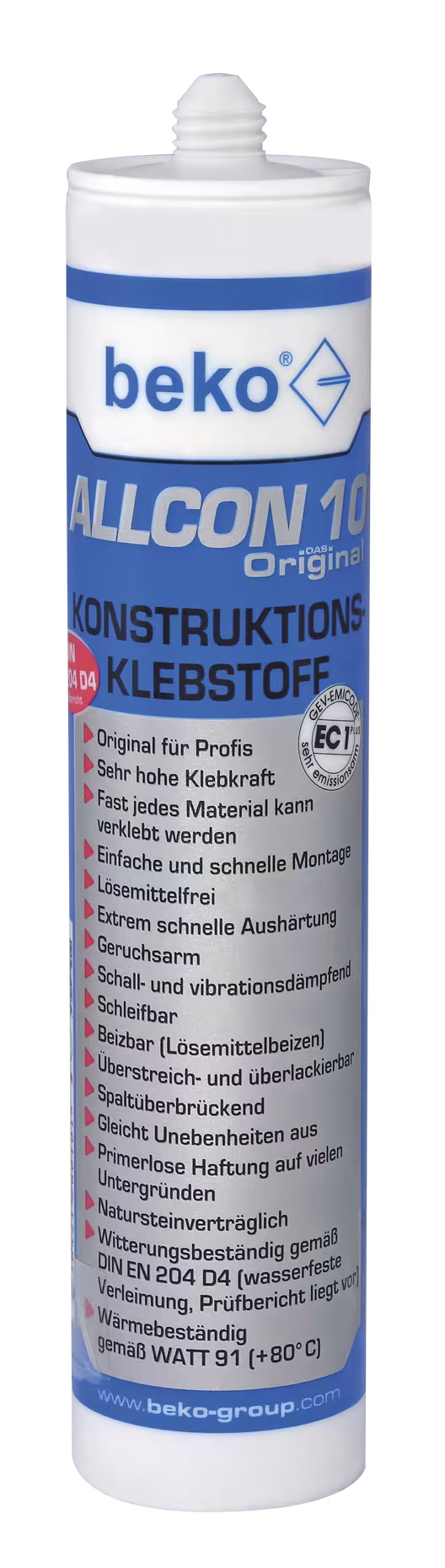 Allcon 10® Konstruktionsklebstoff 310 ml aus der Kategorie PU-Klebstoffe & Hybridklebstoffe mit der Artikelnr. 260 100 310