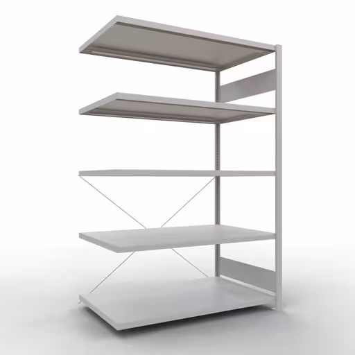 Stecksystem Anbauregal 2000x1300x800 mm, Typ 250 kg, lichtgrau aus der Kategorie Anbauregal mit der Artikelnummer 32885-130