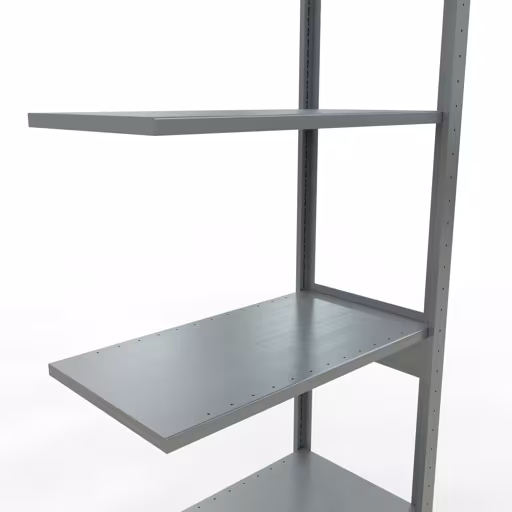 Produktbild Nr.6 des Artikels Anbauregal, Fachbodenregal Stecksystem MULTIplus150, 2500 x 750 x 400 mm (HxBxT), 6 Fachböden, Längenriegel, verzinkt aus der Produktreihe Stecksystem von der Marke Schulte Lagertechnik