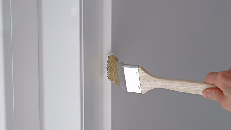 Maler-Acryl Turbo 310 ml weiß Pinsel, Gerät, Werkzeug, Zahnbürste, Person