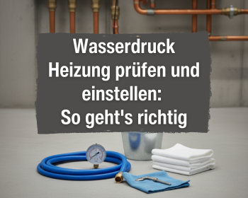 Wasserdruck Heizung prüfen und einstellen: So geht's richtig Wasserdruck Heizung prüfen und einstellen: So geht's richtig