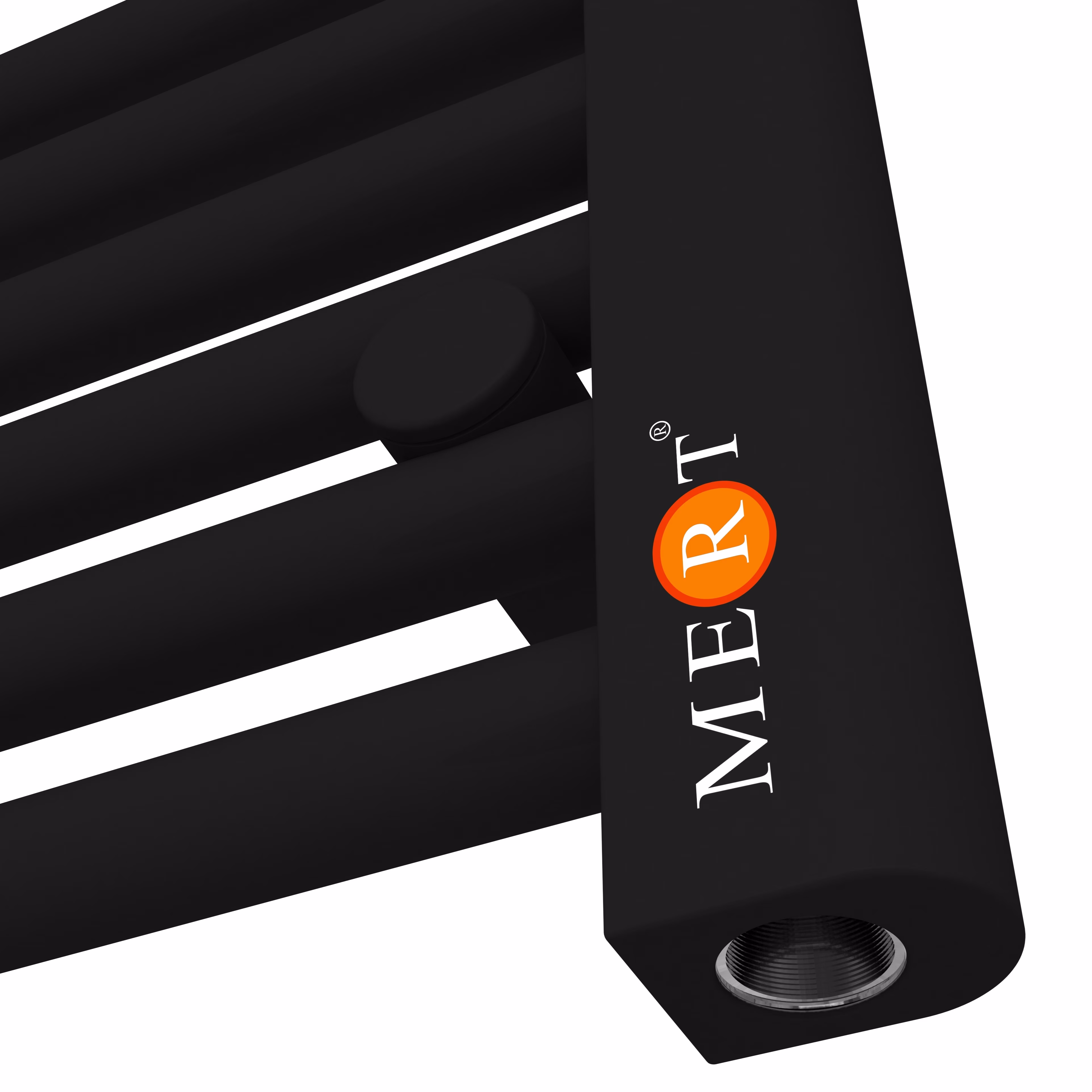 Ohne Text 3841991 MERT Badheizkörper Comfort M, schwarz gerade, 500x1200mm