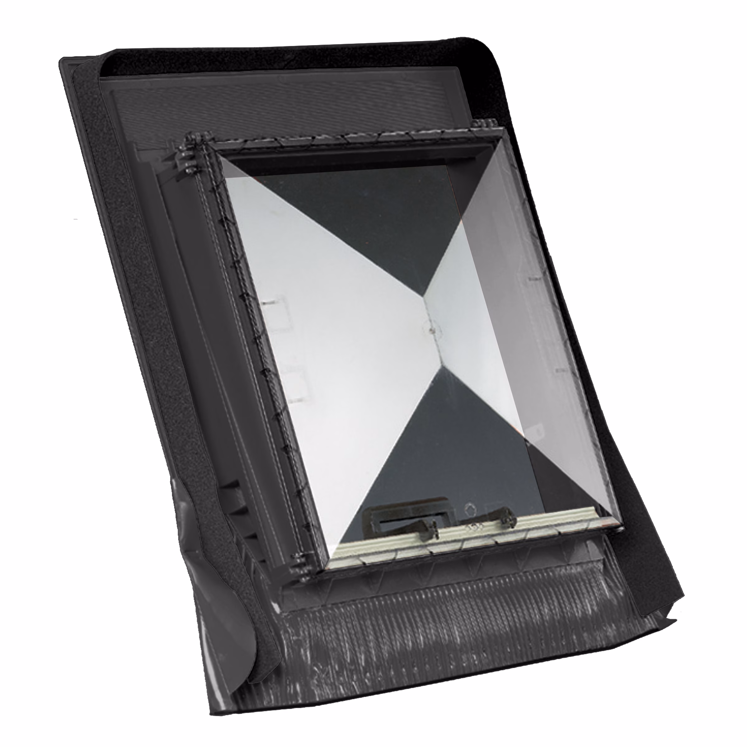 Prismax Universal-Dachausstiegsfenster Für ebene und profilierte Dachsteine / Dachziegel, schwarz von Klöber Prismax Universal-Dachausstiegsfenster aus der Kategorie Dachsicherheit mit der Artikelnr. KT4001-4-0450