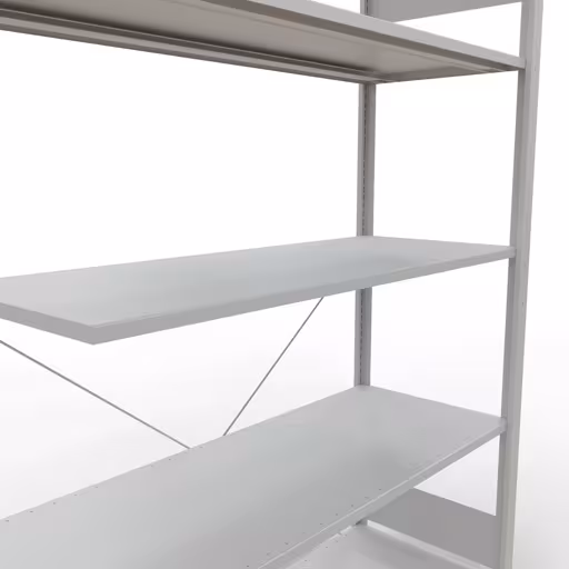 Stecksystem Anbauregal 2000x1300x500 mm, Typ 150 kg, lichtgrau von der Marke Schulte Lagertechnik aus der Produktreihe Stecksystem