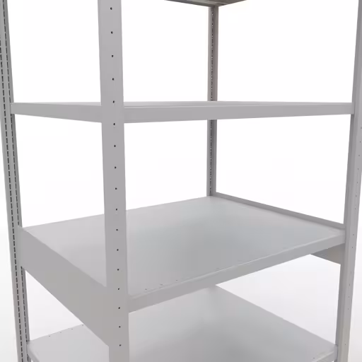 Abbildung Nr 12 des Artikels Grundregal, Fachbodenregal Stecksystem MULTIplus330, 2500 x 1000 x 800 mm (HxBxT), 6 Fachböden, Längenriegel, RAL 7035 lichtgrau aus der Produktgruppe Stecksystem von der Marke Schulte Lagertechnik
