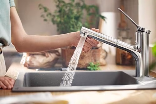 Hansgrohe Einhebel-Spültischmischer Zesis M33 150, Ausziehbrause, 2jet chrom