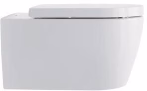 Duravit Wand-WC-Set ME by Starck, rimless, Durafix Tiefspüler, weiß, inklusive WC-Sitz mit Absenkautomatik