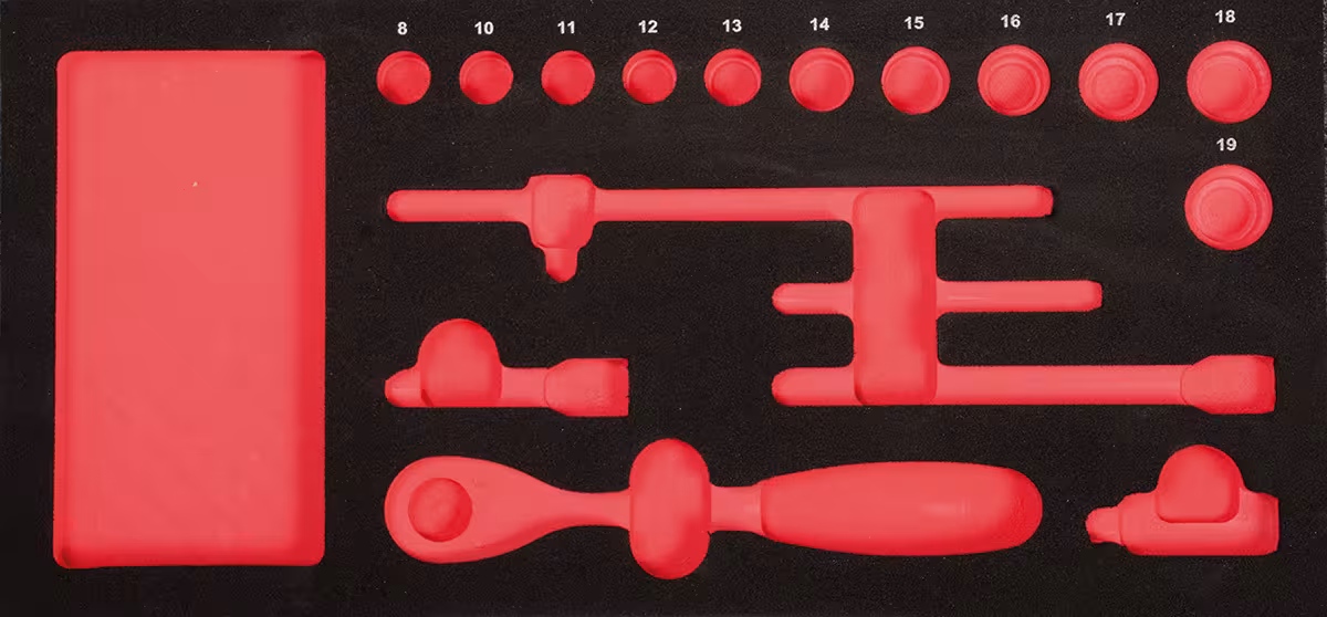 ProForm Einlage leer für 3/8" Xi-on Stecknüsse von der Marke PROJAHN Einlage Xi-on Steckschlüssel-Einsätze metrisch 10 Typ Variante: ProForm Einlage leer für 3/8" Xi-on Stecknüsse aus der Kategorie Steckschlüssel Sätze & Einzelteile mit der Artikelnr. 5999-52E