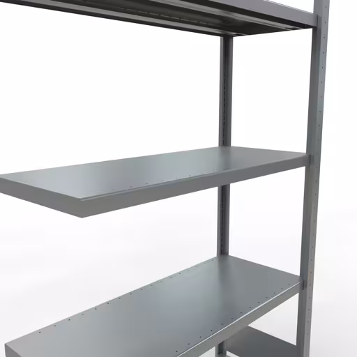 Abbildung Nr 11 des Artikels Anbauregal, Fachbodenregal Stecksystem MULTIplus330, 2000 x 1000 x 400 mm (HxBxT), 5 Fachböden, Längenriegel, verzinkt aus der Produktgruppe Stecksystem von der Marke Schulte Lagertechnik