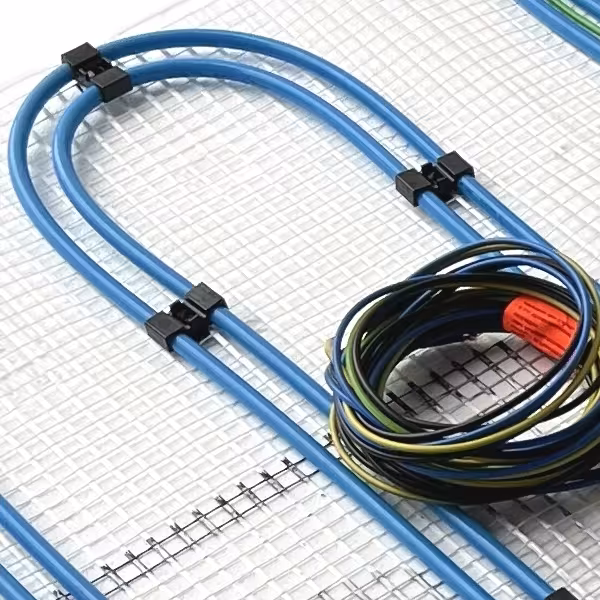 HoWaTech Duo Hybrid Warmwasser Elektro Fußbodenheizung | Set mit Heizmatte und Anschlußteilen Heizfläche 2.5m² von HoWaTech mit der Artikelnr. 14100025