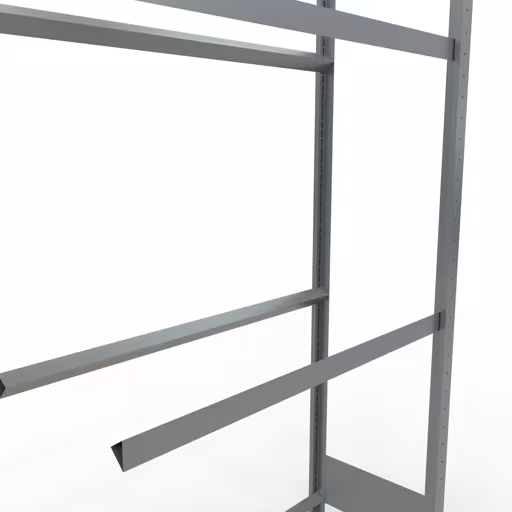 Anbauregal, Räder-/Reifenregal, 2000 x 1000 x 400 mm (HxBxT), verzinkt, 3 Lagerebenen á 150 kg Fachlast pro Ebene von der Marke Schulte Lagertechnik aus der Produktreihe Fachbodenregale