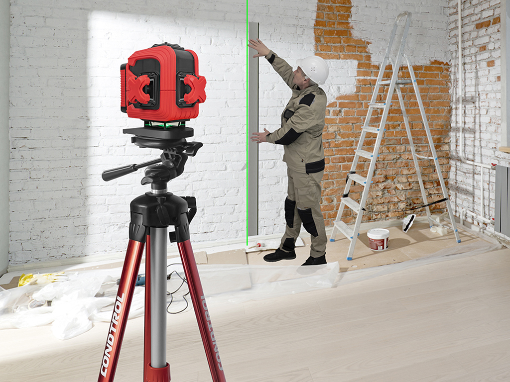 3D-Kreuzlinienlaser Boden 3D