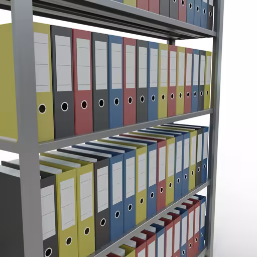 Produktbild Nr 15 des Artikels Grundregal, Büro-Fachbodenregal Stecksystem MULTIplus85, 1800 x 1300 x 300 mm (HxBxT), 5 Fachböden, Kreuzstrebe, verzinkt, mit Anschlagleiste Abbildung Nr 15 des Artikels Grundregal, Büro-Fachbodenregal Stecksystem MULTIplus85, 1800 x 1300 x 300 mm (HxBxT), 5 Fachböden, Kreuzstrebe, verzinkt, mit Anschlagleiste aus der Produktgruppe Büroregale von der Marke Schulte Lagertechnik