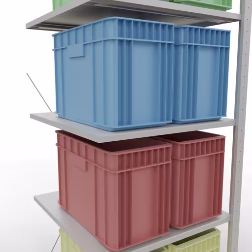 Andere Ansicht des Artikels Anbauregal, Fachbodenregal Stecksystem MULTIplus150, 2000 x 750 x 800 mm (HxBxT), 5 Fachböden, Kreuzstrebe, RAL 7035 lichtgrau Andere Ansicht des Artikels Anbauregal, Fachbodenregal Stecksystem MULTIplus150, 2000 x 750 x 800 mm (HxBxT), 5 Fachböden, Kreuzstrebe, RAL 7035 lichtgrau aus der Kategorie Stecksystem