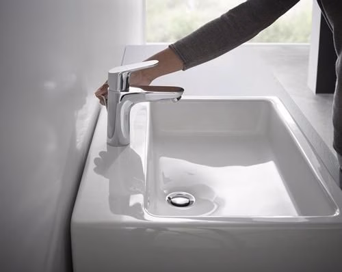 Detailbild 4027403 Hansgrohe Einhebel-Waschtischmischer FOCUS 100 Nennweite 15 Zugstangen-Ablaufgarnitur G 1 1/4 Zoll chrom