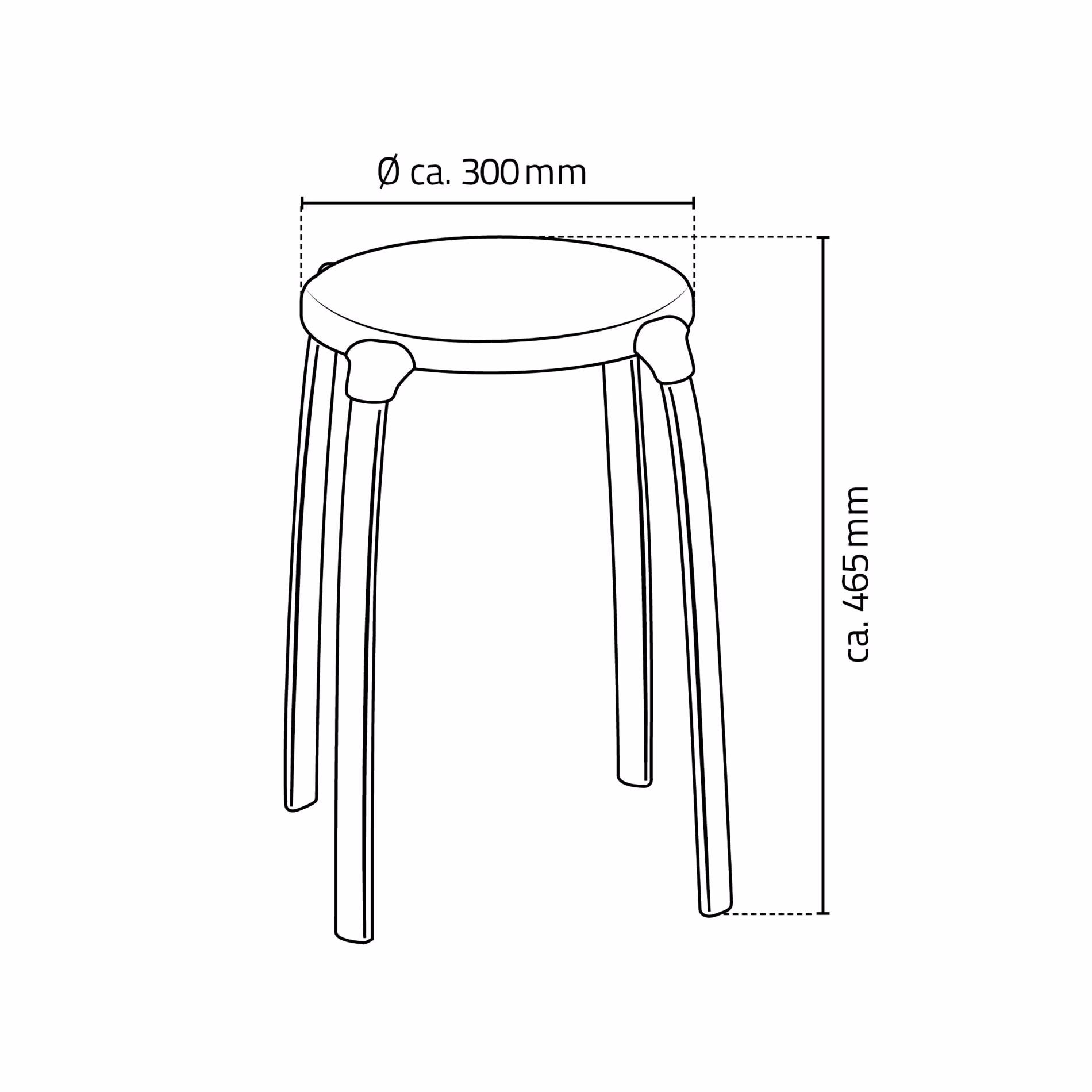 Zusatzbild des Artikels Bad-Hocker Max, schwarz Zusatzbild des Artikels Bad-Hocker Max, schwarz aus Hocker, Stühle, Schemel