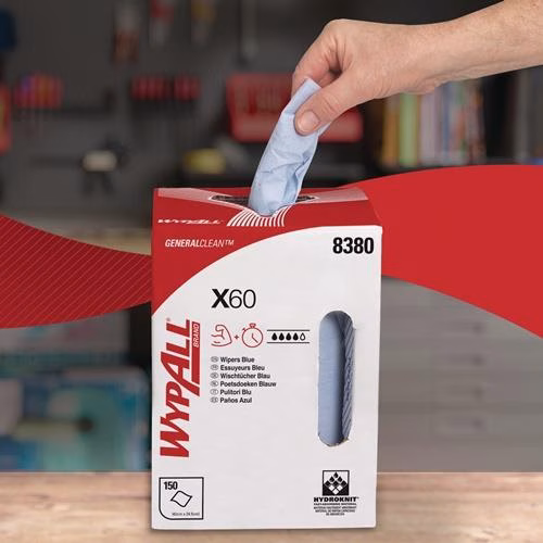 Putztuch WYPALL X 60 8380 Länge circa 420 mmxBreite circa 245mm blau von der Marke Wypall Putztuch WYPALL X 60 8380 Länge circa 420 mmxBreite circa 245mm blau aus der Kategorie Putz- und Wischtücher Handtücher Handtuchrollen mit der Teilenummer 9000469350