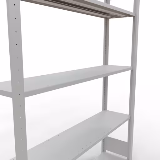 Produktbild Nr.14 des Artikels Grundregal, Fachbodenregal Stecksystem MULTIplus150, 2000 x 1300 x 300 mm (HxBxT), 5 Fachböden, Längenriegel, RAL 7035 lichtgrau aus der Produktreihe Stecksystem von der Marke Schulte Lagertechnik