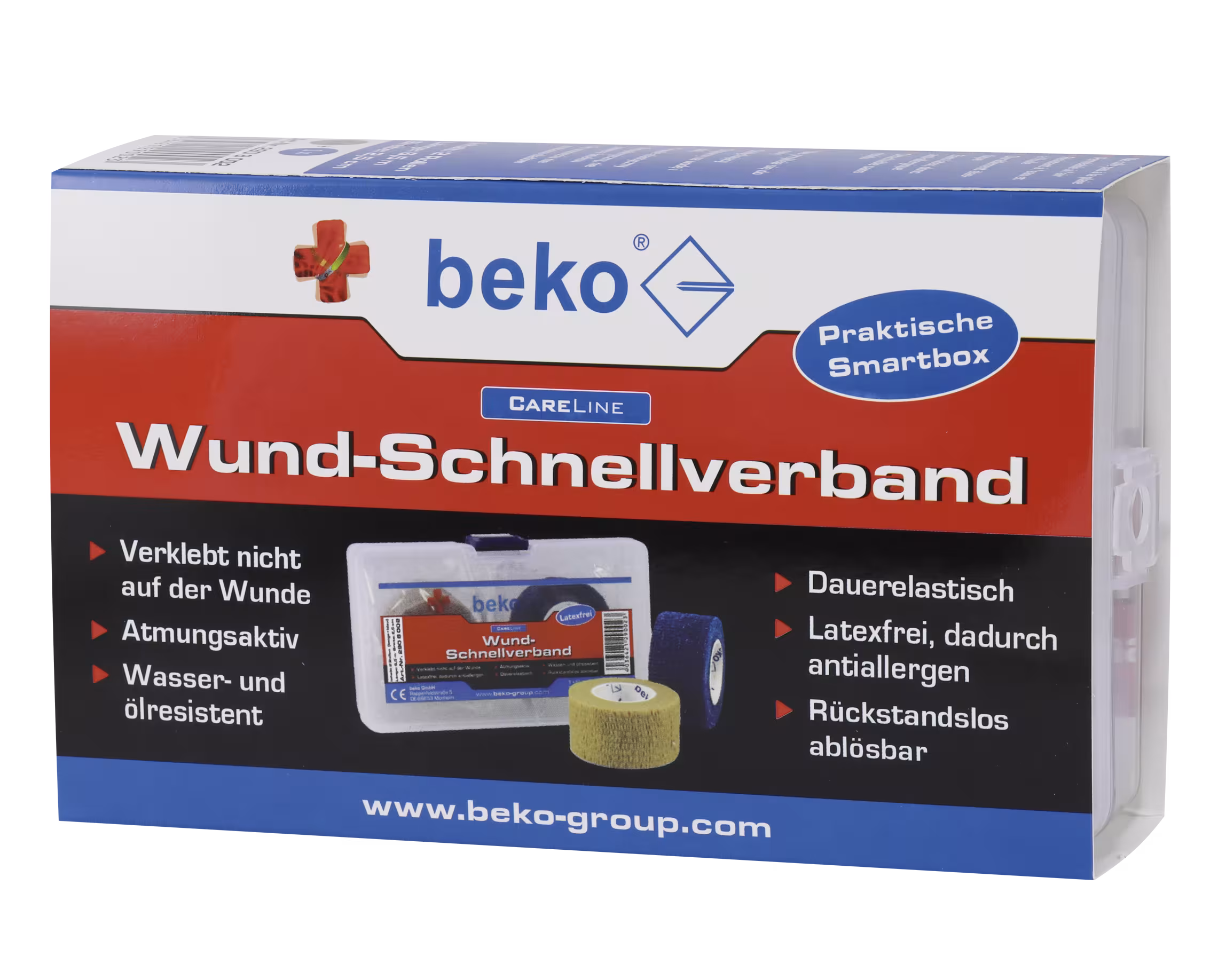 CareLine Wund-Schnellverband Box, 2 Rol. à 6,50 m beige/blau aus der Kategorie Handreiniger mit der Artikelnr. 290 8 002