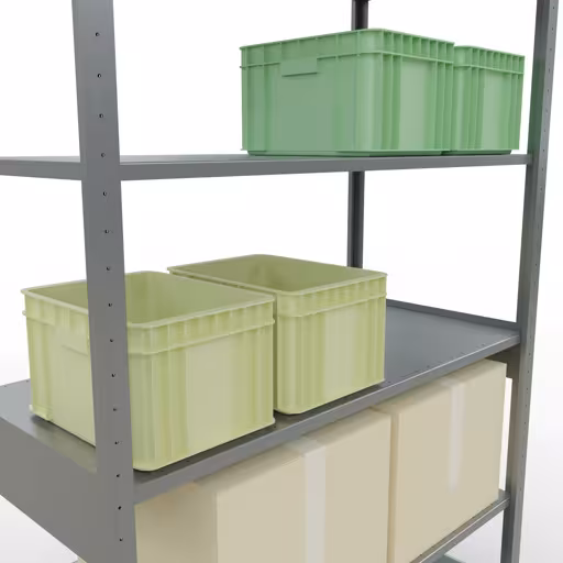 Produktbild Nr.8 des Artikels Stecksystem Grundregal 2500x1300x600 mm, Typ 150 kg, verzinkt aus der Produktreihe Stecksystem von der Marke Schulte Lagertechnik