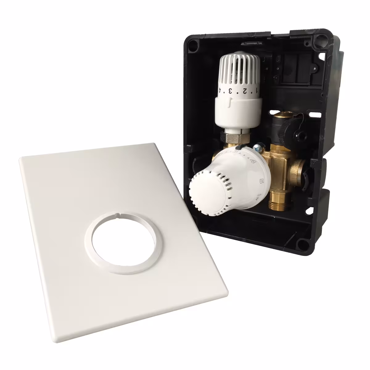 HoWaTech Duo Warmwasser Fußbodenheizung | Set mit Doppelrohr Heizmatte und Regelbox TH-RTL Heizfläche 2.5m² von der Marke HoWaTech aus der Kategorie Fußbodenheizung