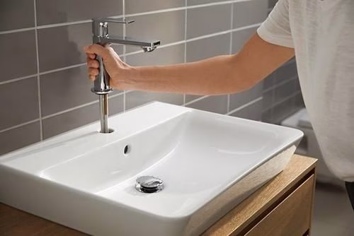 Hansgrohe Einhebel-Waschtischmischer REBRIS E 110 CoolStart ohne Ablaufgarnitur chrom